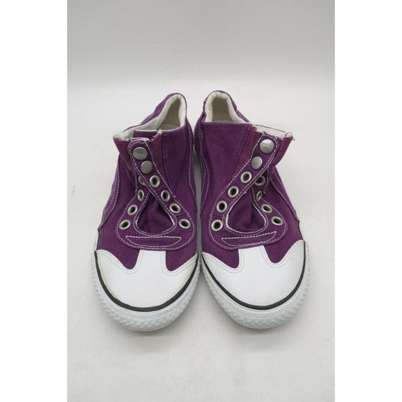 Puma Purple Canvas Casual Snappy Slip On Sneakers Shoes Women's 8.5 - Picture 2 of 11